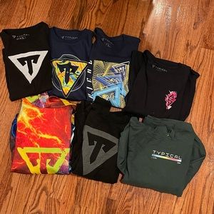 Typical Gamer Merch-hoodies,t-shirts,long sleeved &crew neck-like new condition